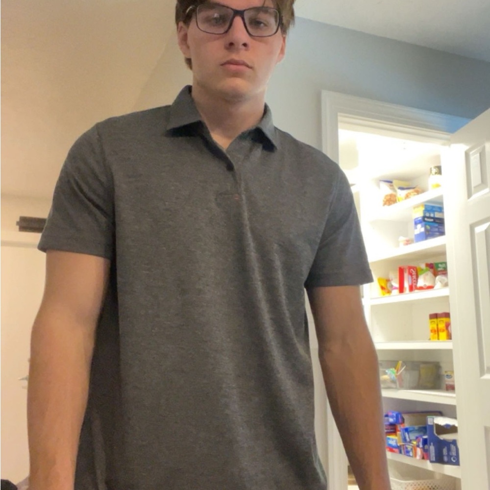 Men's Gray Polo Shirt